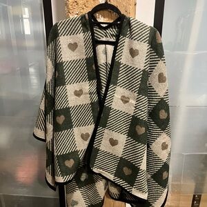 FADIVO pattern poncho - ONE SIZE